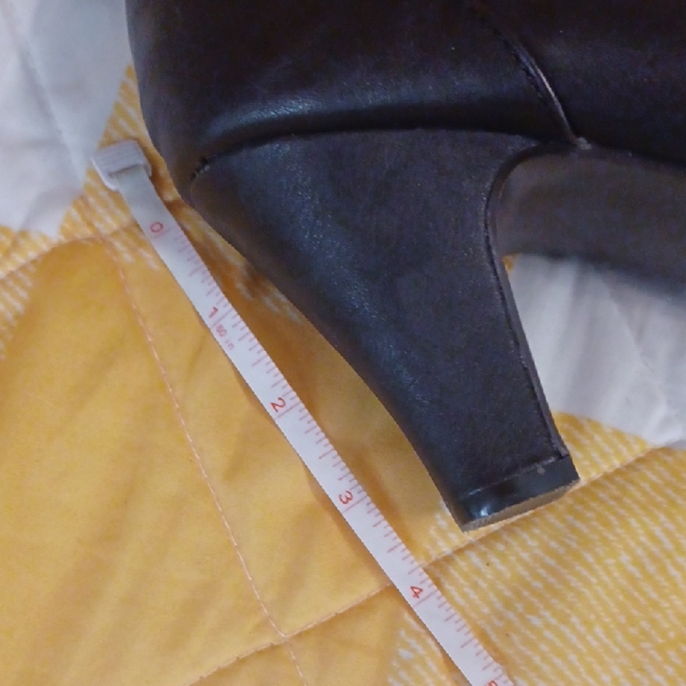 Rampage Dark Brown Slouchy Heeled Boots - Picture 3 of 4